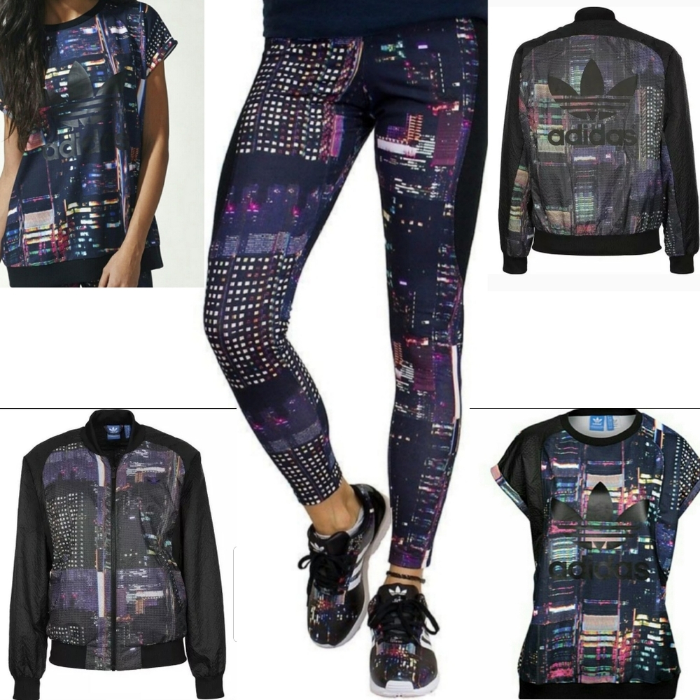 3 pc. Adidas Originals Tokyo Lights Leggings Jacke